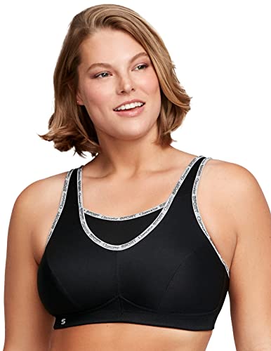 Glamorise Womens No-Bounce Camisole Wirefree #1066 Sports Bra, Black, 34C Us #TOP7