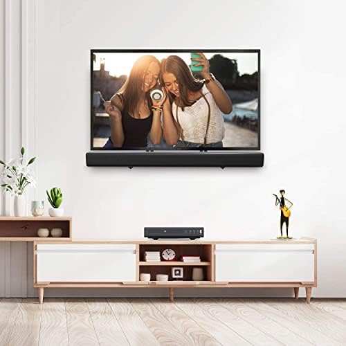 Amazon Brand - Eono Universal Soundbar Bracket, Fit Soundbar with/ without holes under 9KG, Use Alone on Wall or Mount under/above TV with TV bracket or TV stand, for Sonos, Samsung, Sony, LG etc