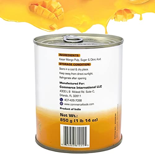 Eastern Feast - Kesar Mango Pulp, 30Oz / 850G #TOP3
