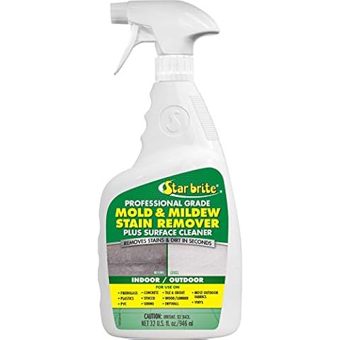 Star brite Mold & Mildew Stain Remover Plus Surface Cleaner with Bleach - 32 OZ Spray Cover