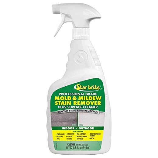 Star brite Mold & Mildew Stain Remover Plus Surface Cleaner with Bleach - 32 OZ Spray