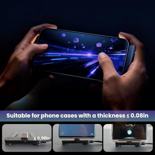 Image of Original 240W Dual Type C Fast Charging Cable with Stand, 1.5 Meter Nylon C Type Charger Cable with 480MBPS Data Transfer For iPhone 17 /16 /15, Samsung S27 /26 /25 /24 /23 / /22 & All TypeC smartphones