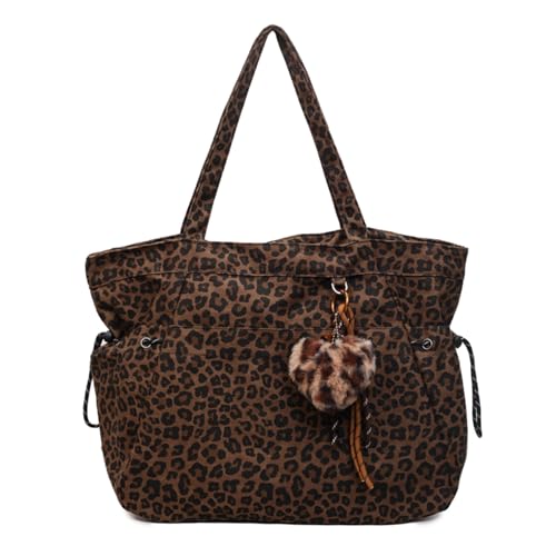 Bolsa Tote con Estampado Leopardo para Mujer