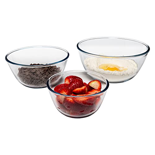 Set de 3 tazones de vidrio SIMAX resistente al horno y microondas miniatura 1