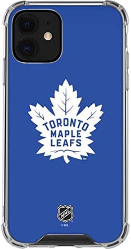 Skinit Clear Phone Case Compatible with iPhone 12 Mini - Officially Licensed NHL Toronto Maple Leafs Color Pop Design
