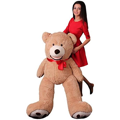 Riesen Teddybären 160 cm - Baby Kuscheltiere Große Teddy - Kuscheltier Für Babys Riesen Teddybär - XXL Plüschtier Teddy Bär - Geschenk Freundin, Geschenkideen Zum Geburtstag, Geschenke Zum Jahrestag