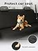 fidozen Waterproof Dog Car Seat Cover with Belt for Back Seat - Washable Pet Protector Accessories for Cars, Trucks, SUVs, and Bench Seats - Auto Backseat Hammock for Small & Large Dogs