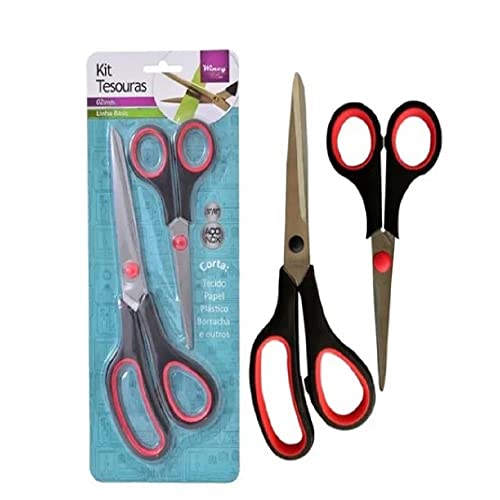 Kit Com 2 Tesouras Multiuso Inox 5/8' - Wincy