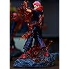 JJK Figure Itadori Yuji Statue - 1/6 Scale Fighting Pose Anime JJK Ryomen Sukuna Figure with Flame Scene Sculpture - PVC Figurine Collectible 30cm/12 Inches - Image 2