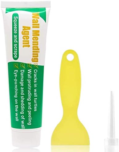 Wall Repair Agent,Wall Repair Cream with Scraper Weatherproof Wall Mending Agent Wall Crack Filler Repair Agent (1 Pack)