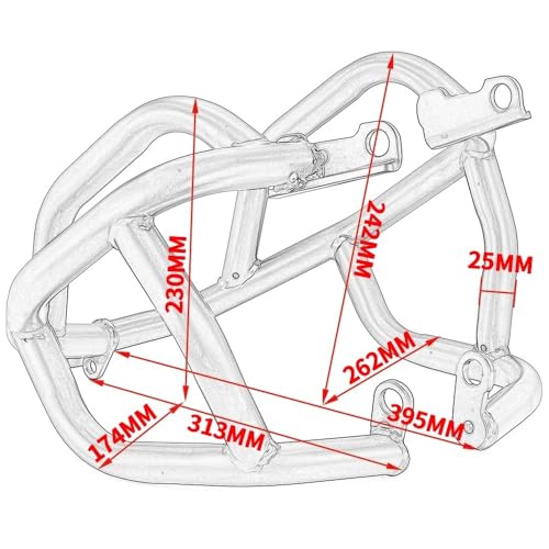 Crash Bar CB650R Protégez Vos Carters Moteur des Fissures et Rayures