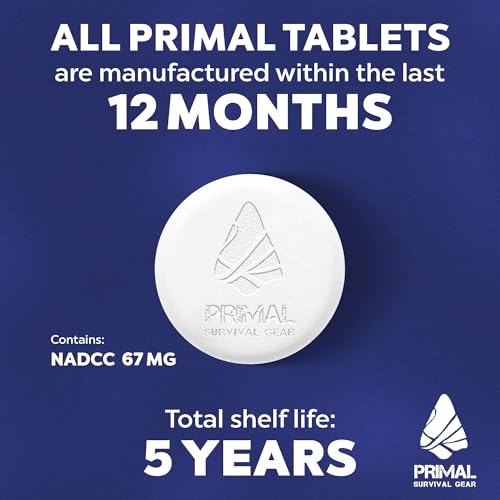 Water Purifier Tablets –Water Purification Tablets for Emergency Water - Hiking, Camping, Survival, Emergency – Drinking Water Filtration System Survival Tabs - Purificador De Agua - 100 Tablets - 4G - Image 3