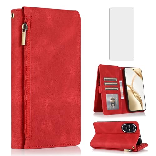 Coque Honor 200 5G Asuwish antichoc rouge évite les rayures