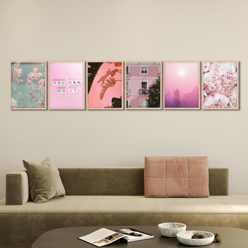 Image of NoWorries Wall decor Paintings for living room - Premium Modern art Wall Poster Paintings for Home Decoration (Pattern-Minimal art) Set of 6 (10x13 inches, ART ATTACK-9)