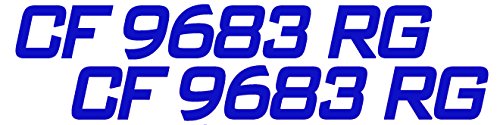 Custom Boat Or Pwc Registration Hull Id Decal Sticker Set Of 2 #TOP2