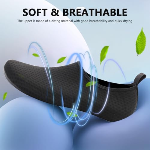 Image of Water Shoes for Women Men Quick-Dry Barefoot Aqua Socks Swim Pool Non Slip Surf Yoga Exercise Outdoor Trave Essentials