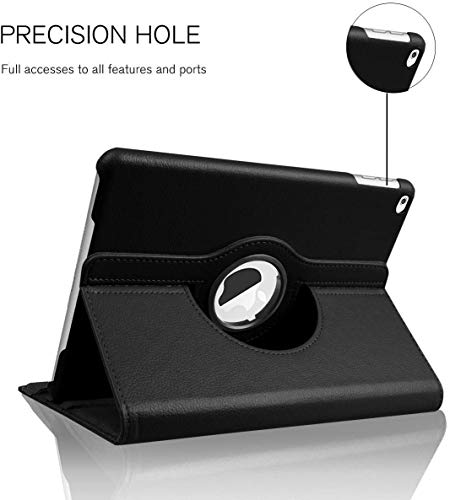 Eleqzun 360 Rotate Leather Flip Cover for iPad Air 2 (Black) - Image 5
