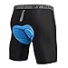 Produktbild MEETWEE Herren Radunterhose, Radhose Kurz Fahrradhose Radlerhose Radfahren Unterwäsche mit Sitzpolster 4D Atmungsaktiv Schnelltrocknend,Schwarz-1,L