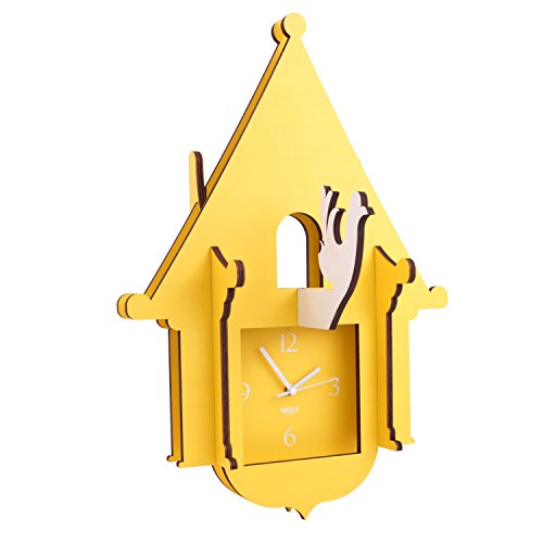 WOLF 333882 Jigsaw Cuckoo Clock, Yellow