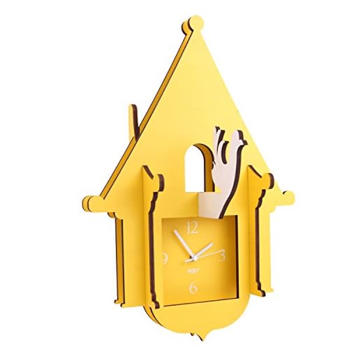 WOLF 333882 Jigsaw Cuckoo Clock, Yellow