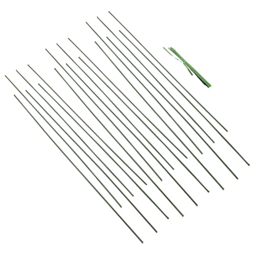 BinZyronic 20個入り可とう花壇用植物サポートスタンド ? 単茎用支柱 藤蔓対応 繰り返し使用可能 滑らか仕上げ