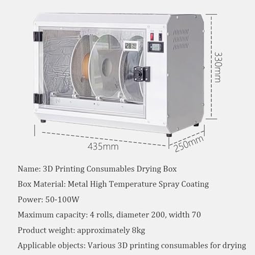 Boîte de séchage à filament grand format pour préserver vos créations 3D en PLA - 6