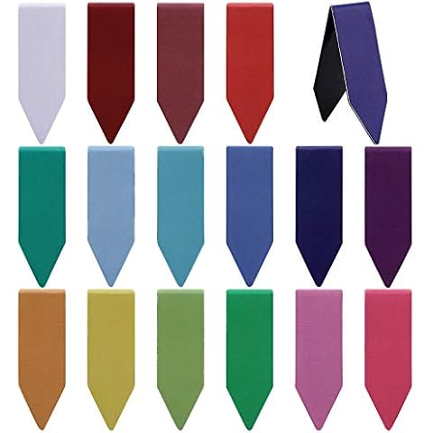 VETPW 32 Pieces Arrow Shaped Magnetic Bookmarks, Assorted Magnet Page Markers Bookmarks Set, Magnetic Page Clips Bookmark for Students School Office Reading Supplies, Planner Cover