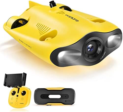 gladius Mini Underwater Drone, 4K UHD Underwater Camera for Real Time Viewing, Remote Controller and APP Remote Control, Dive to 330ft, Live Stream, Adjustable Tilt-Lock, Fish Finder, ROV