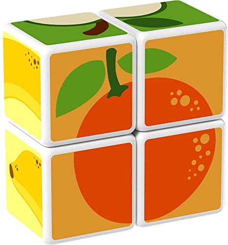 Geomag MAGICUBE Fruit 4 Cubes Magnétiques Blocs de Construction Éducatif pour Enfants dès avec 6 Idées de Construction Développe la Créativité et la Dextérité Fabriqué en Suisse - vue 5