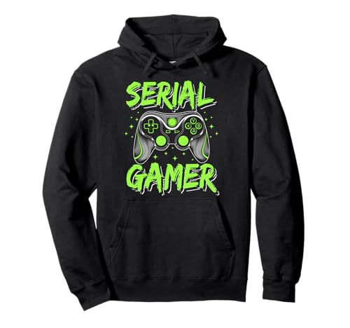 Cadeau Geek Original, Serial Gamer Ado Sweat à Capuche