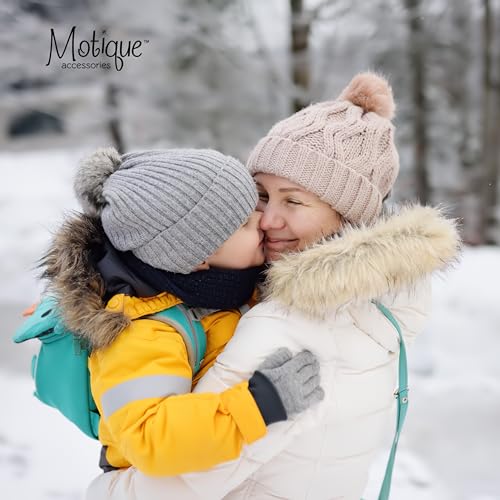 Motique Accessories Kids Gloves Magic Knit Gloves for Girls/Boys Solid Colors2