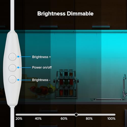 Image of BTF-LIGHTING 5V USB Ice Blue COB LED Strip Lights Super Bright Dimmable LED Tape Light,9.8FT 320LEDs Flexible Light Strip with Strong 3M Tape for 3D Printer,TV Backlight,Cabinet,Home Lighting