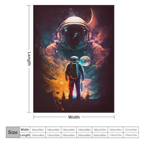 Manta de astronauta espacial, franela de sofá, toalla de playa y pícnic 150x200 cm 6