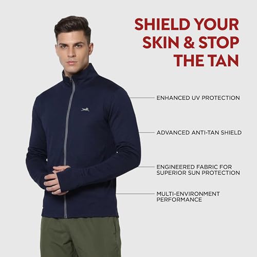 Image of TVS Sunscreen Jacket for Men | UPF 50+ UV Protection | Lightweight & Breathable Jacket with Odor Control Technology | Anti-Tan Shield Formula