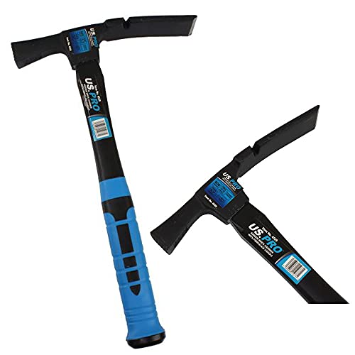 Image of US Pro Brick Hammer 600g Fibreglass Handle Masonry Chisel