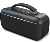 dbsono Bluetooth Speaker Portable Wireless, 100W Peak, Bluetooth 6.0, Black