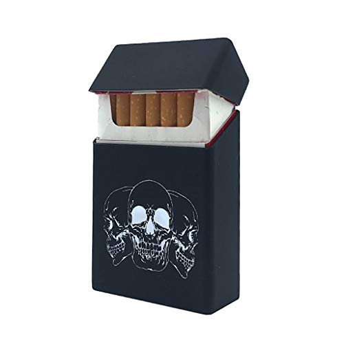 Funda para encendedor de coche, diseño de calavera, color negro