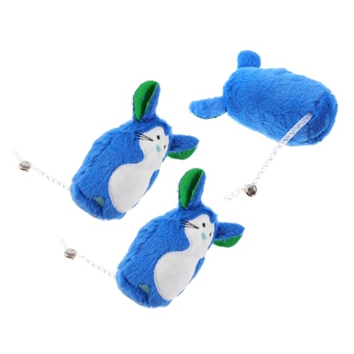 minkissy 3pcs Plush Mouse Cat Toys Soft Interactive Mice for Indoor Cats Stimulating Hunting Instincts Lightweight and Fun Plush Toys for Kittens Keep Your Active and Engaged