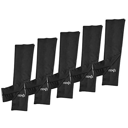 Cosmos 5 Pairs Cooling Arm Sleeves Sun UV Protection Arm Covers for Cycling Running Hiking Driving Golf Outdoor
