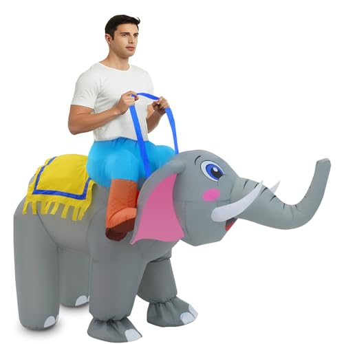 Costume d'éléphant gonflable pour adulte - Costume d'Halloween gonflable - Costume d'animaux pour homme et femme - Cosplay