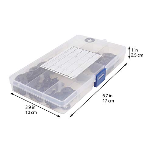 Rondelles Acier Manganèse Gasket Fixation Fleur Raccords Boîte 280 Pcs - 3