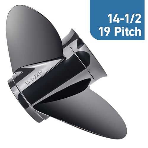Image of MARKGOO Propeller with Hub Kit for Mercury or Mariner Outboard 135-300 HP