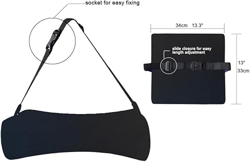 Miniatura 5 de CSDLF Almohada de apoyo lumbar para silla de oficina, automóvil, silla de juegos, sofá, cojín de espuma viscoelástica que promueve el alivio del