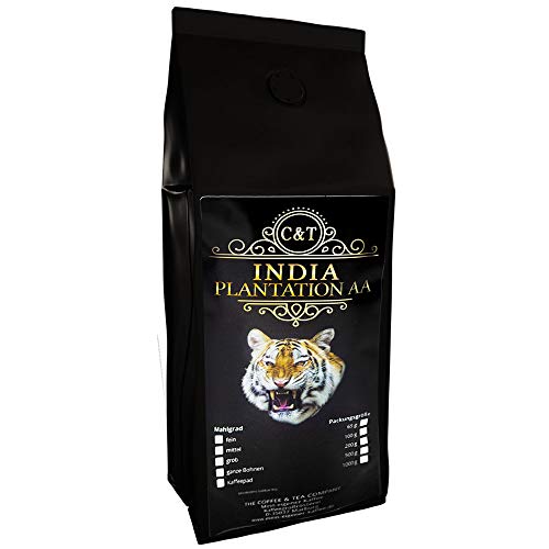 Kaffee Globetrotter - Echte Raritäten (Ganze Bohne, 1000g) India Plantation AA - Raritäten Spitzenkaffee - Werden Sie Zum Entdecker! Cover
