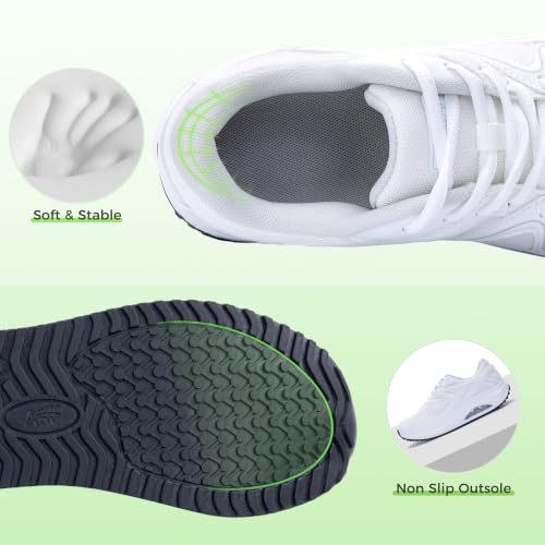 Image of Autper Plantar Fasciitis Shoes Women Walking Arch Support Tennis Casual Athletic Nurse Orthotic Sneakers for Foot Pain Relief
