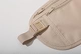 yuandnn Money Belt, Passport Holder Secure Hidden Travel Wallet with RFID Blocking, Adjustable Undercover Fanny Pack with 2 Pockets for Men Women (Khaki) - Image 3