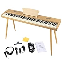 Amazon | Carina 電子ピアノ 88鍵盤 キーボード 木製 一体型スタンド