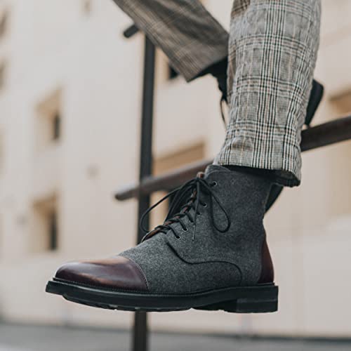 Image of TAFT Jack Boot Handcrafted Leather and Wool Men's Dress Boot