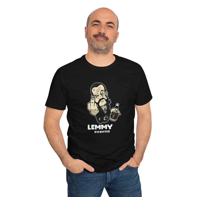 InDIAn CLOTHInG COMen's Regular Fit Motorhead Lemmy Kilmister Graphic  Printed Rock Band Music T-Shirt/Rock N Roll T-Shirt/Hard Rock T-Shirt