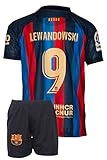 ROBERT LEVANDOWSKI MODAMİT Kinder Trikot 22/23 Barcelona Heim Robert Lewandowski #9, Mit Kurz (140,Levo,Heim)